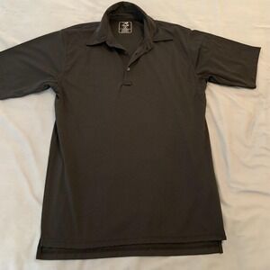 Rothco Polo Shirt Mens Medium Black Tactical Performance Security Uniform Work